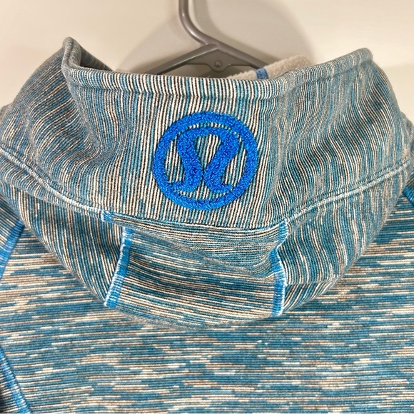 Lululemon Scuba Hoodie Stretch Women’s Sz 4 Blue Gray Full Zip Thumbholes W4A62S - Picture 12 of 15